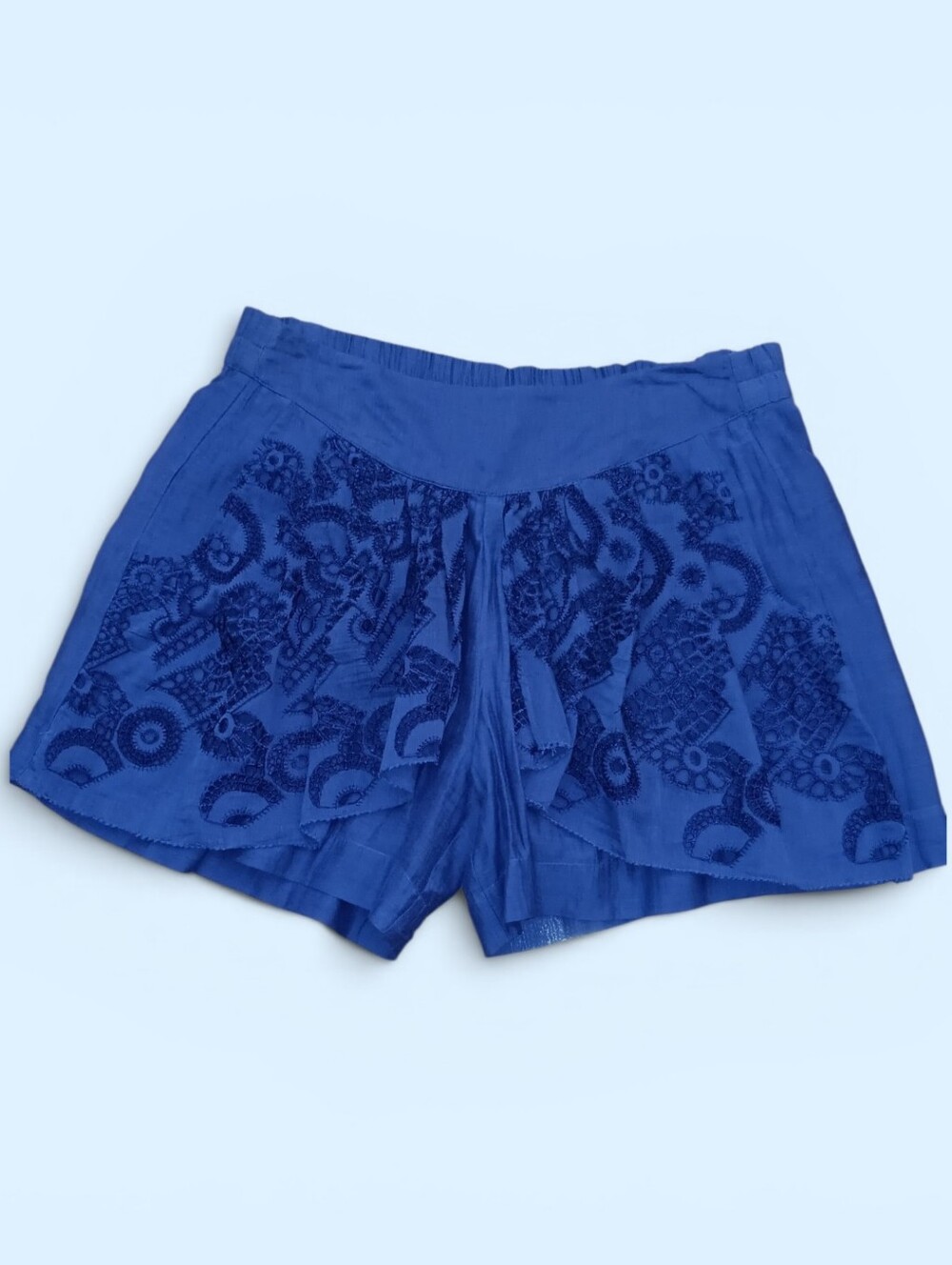 Blue Embroidered Women’s Skirt/shorts